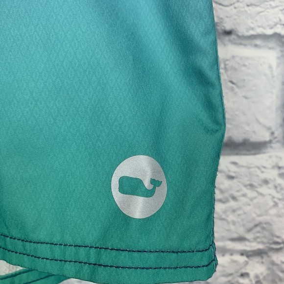 Vineyard Vines Mens Blue Green Board Water‎ Shorts Swimwear Shorts Striped 33 - Picture 4 of 7